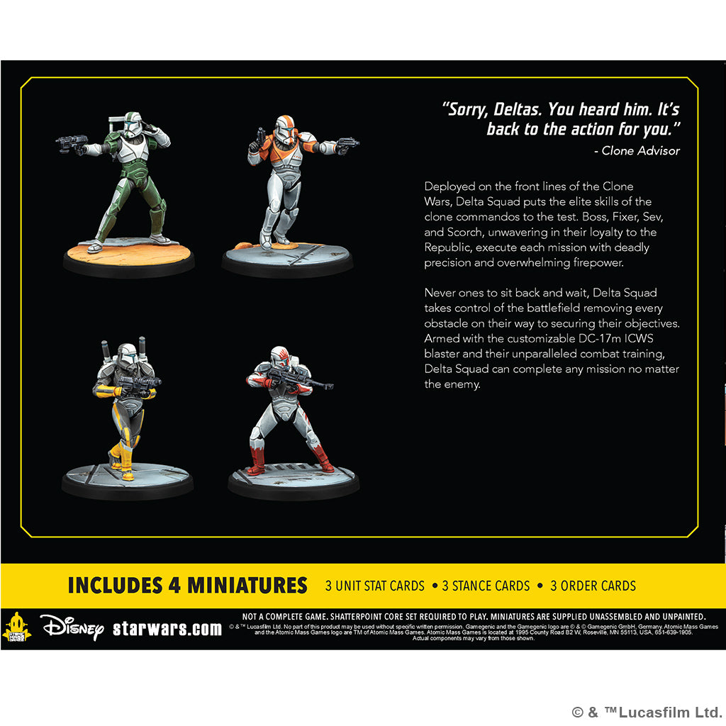 Star Wars Shatterpoint: Delta Squad, Form Up Squad Pack