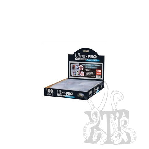 ULTRA PRO: 4-POCKET SECURE PLATINUM PAGES FOR TOPLOADERS (100CT)
