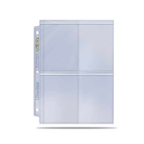 4-Pocket Secure Platinum Pages for Toploaders (100CT)