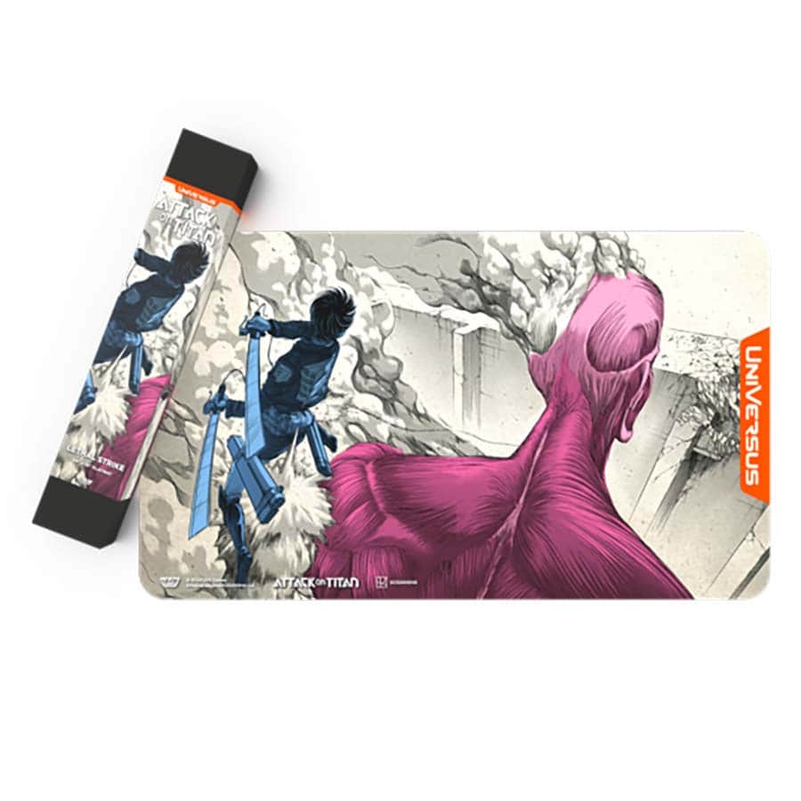 UNIVERSUS CCG: ATTACK ON TITAN: ORIGINS OF POWER: LETHAL STRIKE PLAYMAT
