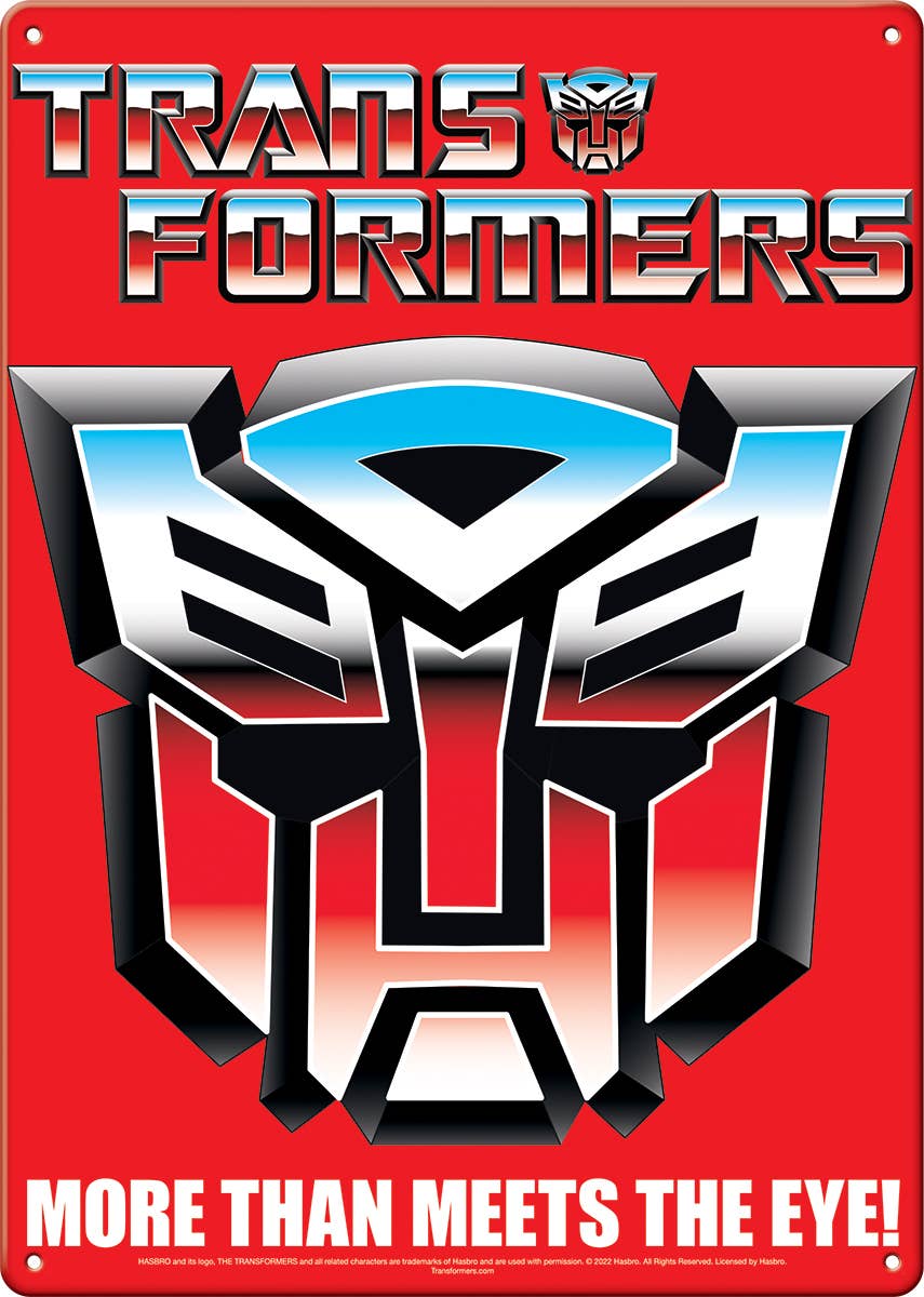 Transformers Autobot Metal Sign (11.5