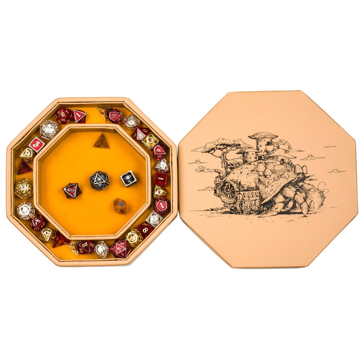 Hero's Hoard Dice Tray and Keeper -Hermit Crab