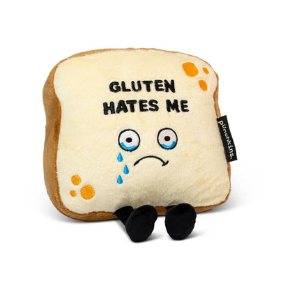 Funny Bread Plushie, Cute Gift - Gluten Hates Me