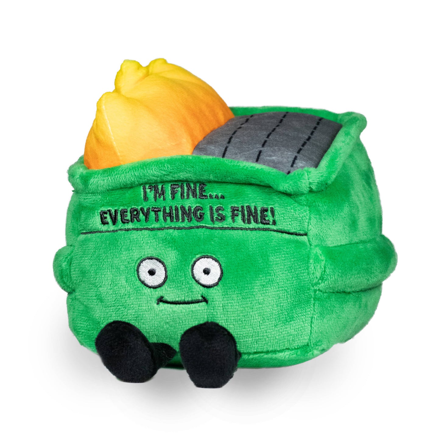 "I'm Fine… Everythin's Fine" Plush Dumpster Fire Meme