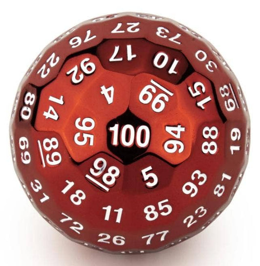 Titan's Fist 50mm Red Metal D100 Dice