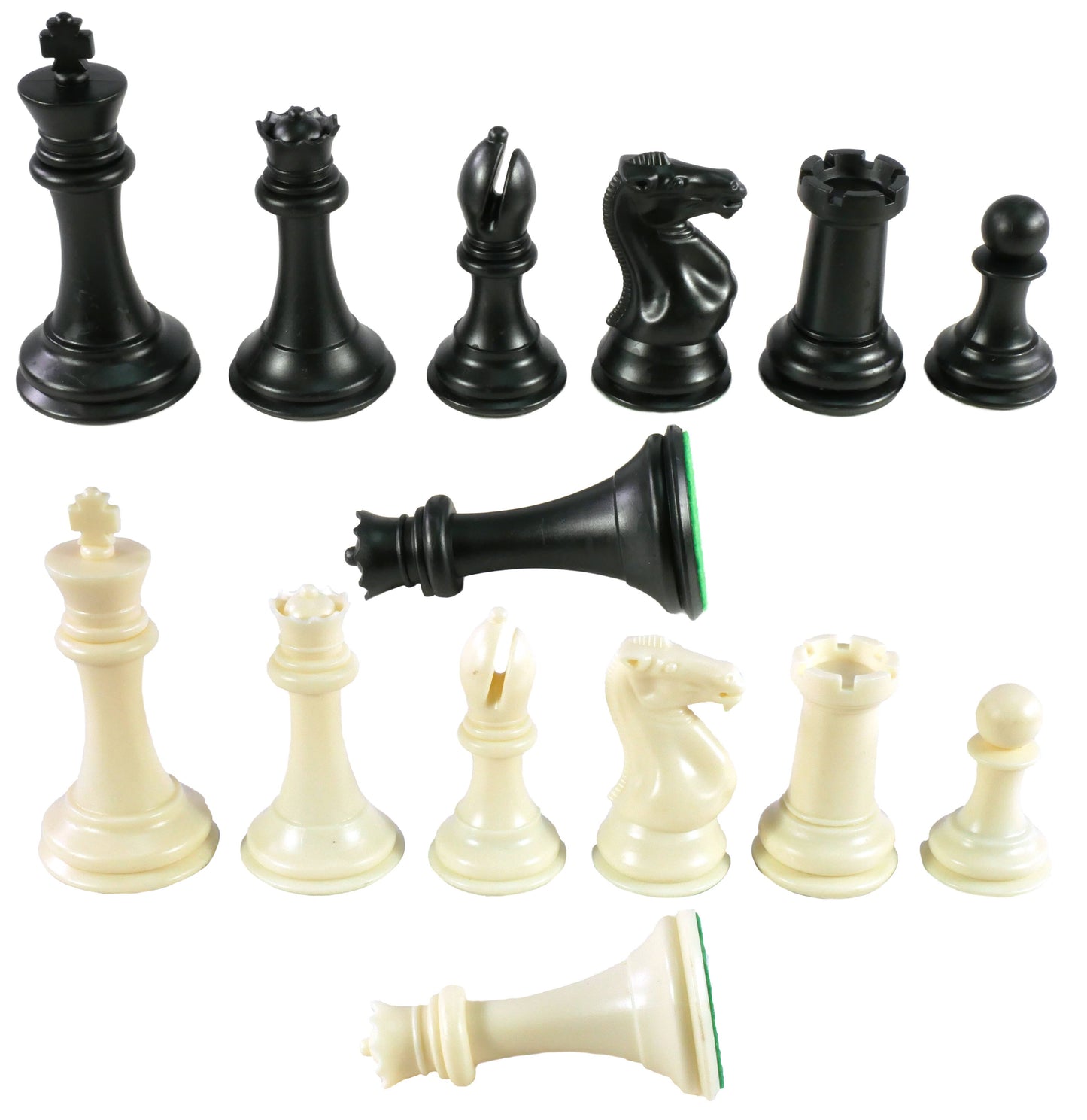 4" Triple Weighted Tournament Chessmen