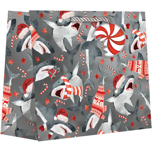 Christmas Shark Totes - Large