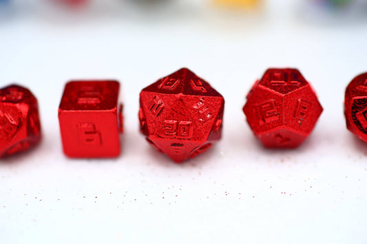 10MM Mini RPG Dice Set - Red