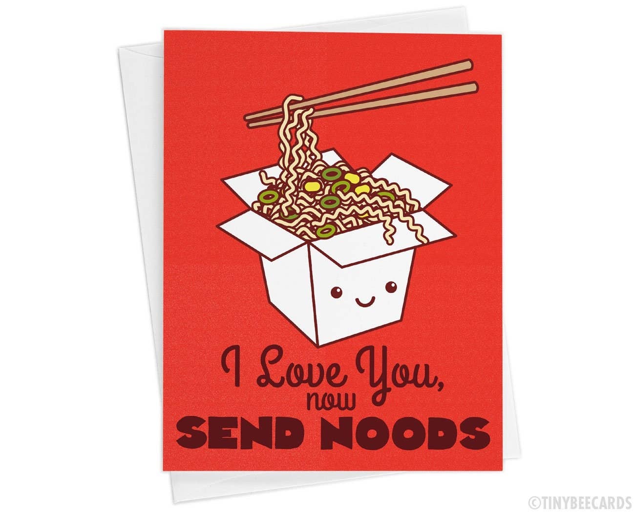 Funny Rude Ramen Noodles Card "Send Noods"