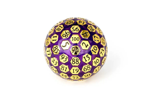 Mega Metal D100 Paperweight: One hundred sided dice for D&D